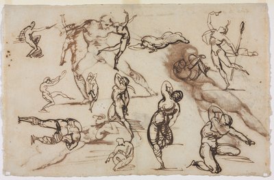 List skic verso, 1819. od Theodore Gericault