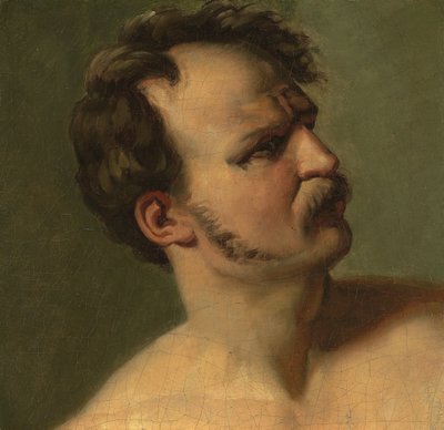 Studie muže v profilu, c.1812 od Theodore Gericault