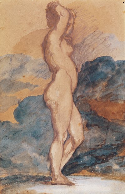Studie nahé ženy od Theodore Gericault