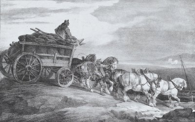 Uhelný vůz [sic.], 1821. od Theodore Gericault