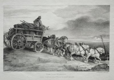 Vůz uhlí, 1821. od Theodore Gericault