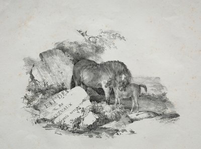 Klisna a její hříbě od Theodore Gericault