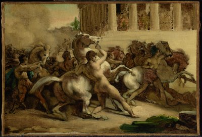 Závod koní bez jezdců od Theodore Gericault