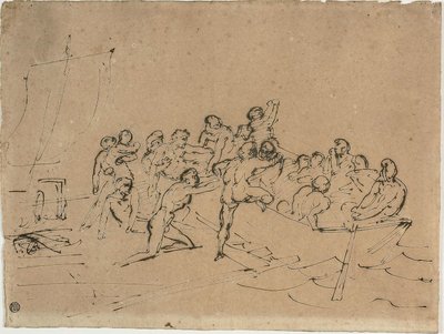 Záchrana trosečníků z voru Medúzy od Theodore Gericault