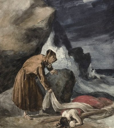 Bouře, kolem 1821-23 od Theodore Gericault