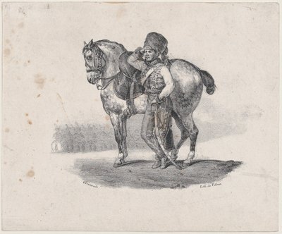 Trubka husarů od Theodore Gericault