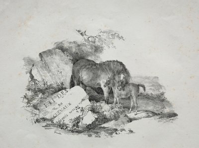 Klisna a její hříbě od Theodore Gericault