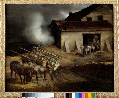 Sádrová pec Obraz Theodora Gericaulta (1791-1824) Rozm. 0,5x0,6m. od Theodore Gericault
