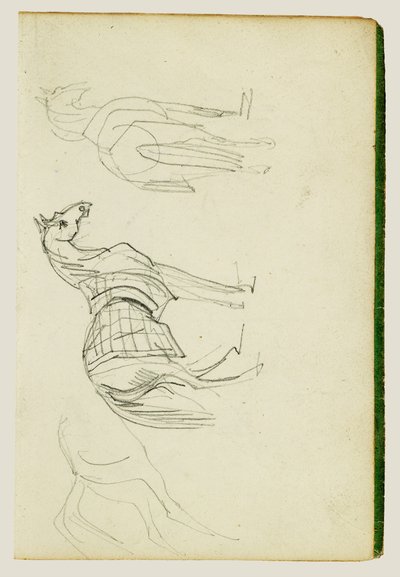 Tři studie na koních od Theodore Gericault