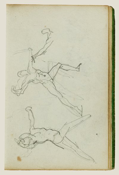 Tři studie lukostřelce od Theodore Gericault