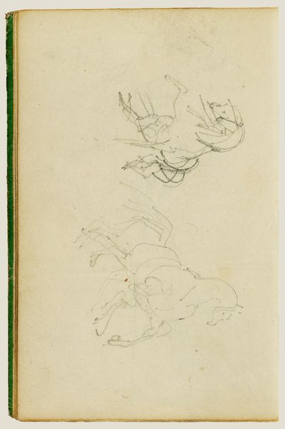 Dvě studie o chovu koní od Theodore Gericault