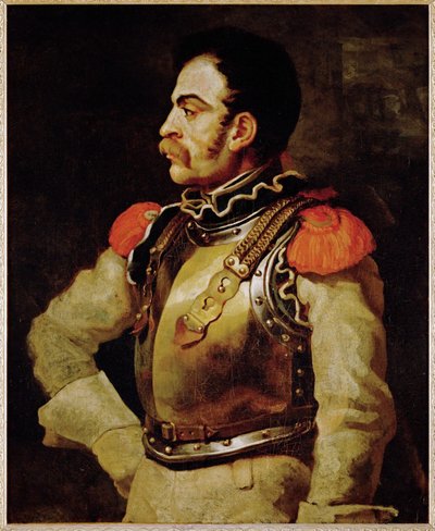 Un carabinier - karabiník, italský policista... od Theodore Gericault