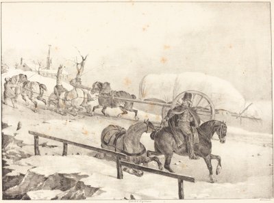 Wagoner šplhání do kopce od Theodore Gericault