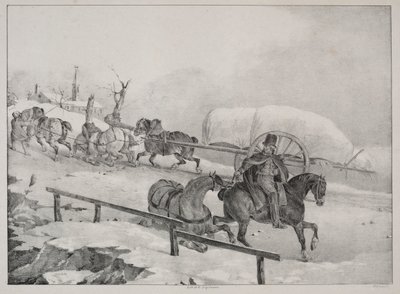 Wagoner šplhání do kopce od Theodore Gericault