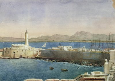Přístav a molo v Alžíru, asi 1830 od Theodore Leblanc