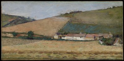 Farma mezi kopci, Giverny, kolem roku 1887 od Theodore Robinson