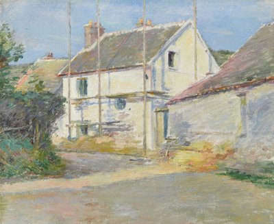 Dům s lešením, Giverny od Theodore Robinson