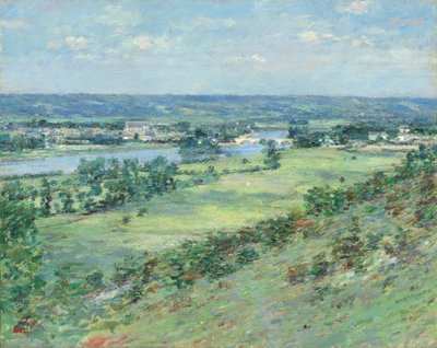 Údolí Seiny, z kopců Giverny od Theodore Robinson