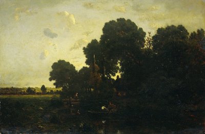 soumrak od Theodore Rousseau