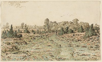 Pěšina v Barbizonnières od Theodore Rousseau
