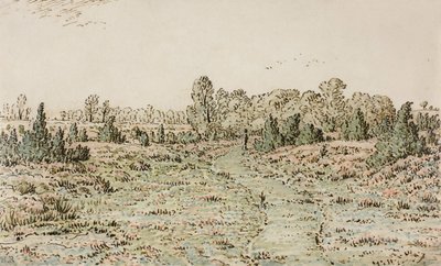 Stezka v Barbizonnières, 1864 od Pierre Etienne Theodore Rousseau