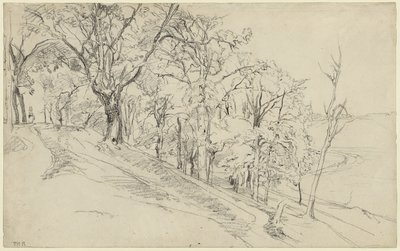 Les v Boisrémond (recto); Chata v lese (verso) od Theodore Rousseau