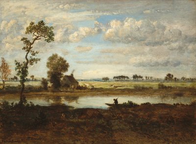Krajina s Boatmanem, c. 1860. od Theodore Rousseau