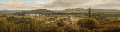 Panoramatická krajina poblíž řeky Mosely, c. 1830. od Theodore Rousseau