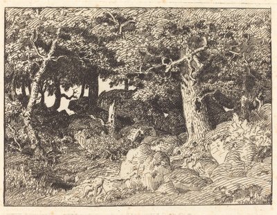 Rock Oaks od Theodore Rousseau