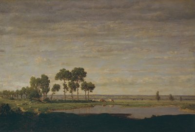 Jaro, rybník od Theodore Rousseau