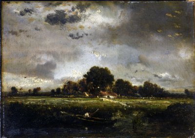 Malý rybář od Pierre Etienne Theodore Rousseau