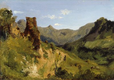 Údolí v pohoří Auvergne od Theodore Rousseau