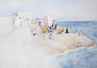 Koupací stanice v St. Leonards-on-Sea od Theodore Roussel