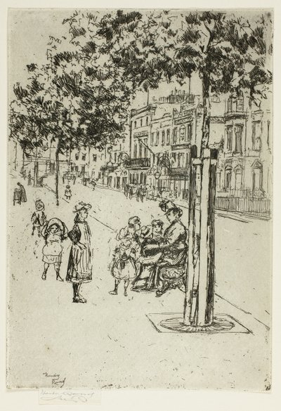 Chelsea Children, Chelsea Embankment od Theodore Roussel