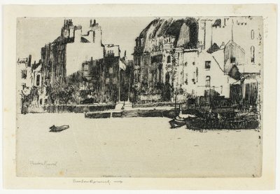 Chelsea Palaces (černobílá verze) od Theodore Roussel