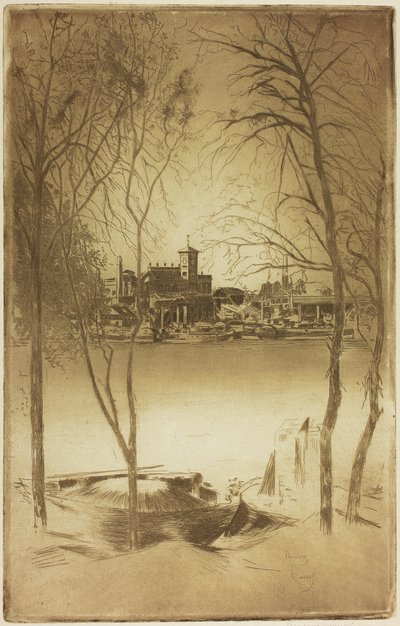 Laburnums a Battersea od Theodore Roussel