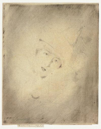 Pierrot, Portrét dámy A. C. od Theodore Roussel