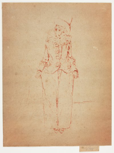 Pierrot en Pied, Portrét dámy A. C. od Theodore Roussel
