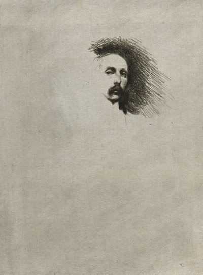 Portrét Basila Gotta (černobílá verze) od Theodore Roussel