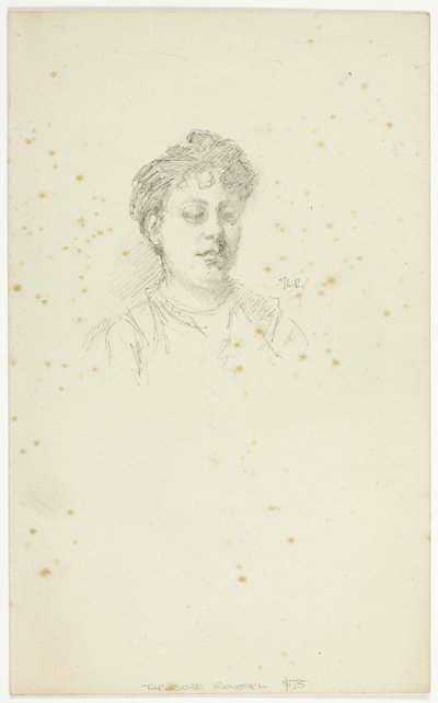 Náčrt Edith Austinové od Theodore Roussel