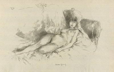 Studie z Akt, žena spí od Theodore Roussel