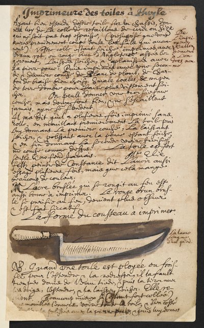 Nabíjecí nůž (ilustrace) od Theodore Turquet de Mayerne