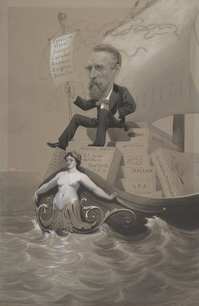 Samuel P. Avery přepravující své poklady přes moře, ca. 1875-80. od Theodore Wust