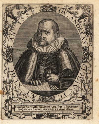Andreas Cluten , německý právník od Theodore de Bry
