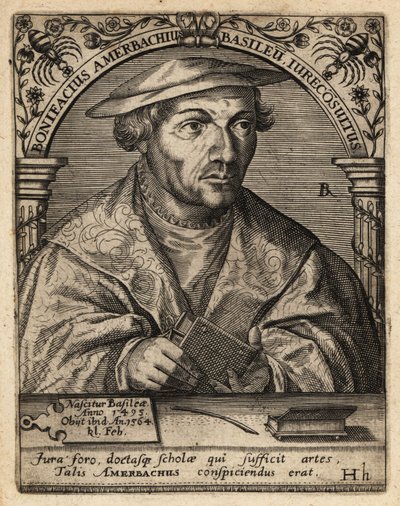 Bonifác Amerbach od Theodore de Bry