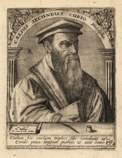Celio Secondo Curio , italský humanista od Theodore de Bry