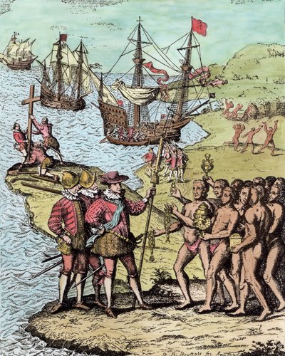 Columbus at Hispaniola, z 