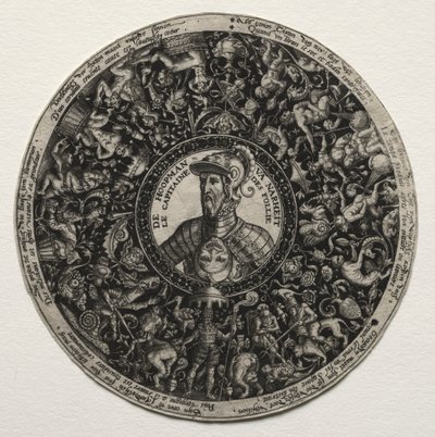 Design pro misku s medailonky, c. 1558. od Theodore de Bry