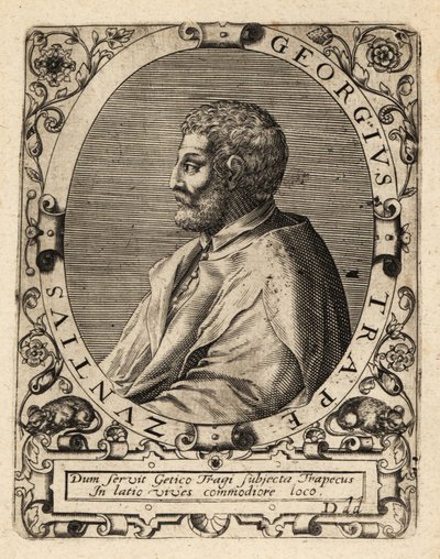 Jiří z Trebizondu, řecký filozof. od Theodore de Bry