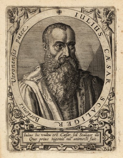 Giulio Cesare della Scala, italský učenec. od Theodore de Bry